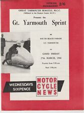 1964 programme great for sale  GREAT YARMOUTH