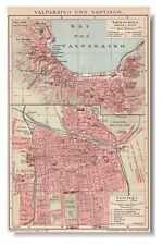 Santiago chile map for sale  Manville