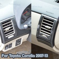 Console ABS fibra de carbono L&R saída de ar acabamento de ventilação para Toyota Corolla 2007-2013 comprar usado  Enviando para Brazil