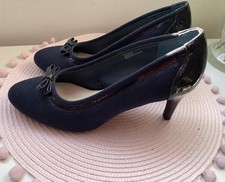 Debenhams navy suede for sale  PERTH