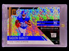 SAQUON BARKLEY RARO REFRATOR PRATA CÍRCULOS NOVATO Holo 2018 - GIGANTES comprar usado  Enviando para Brazil