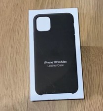 Capa de couro natural genuína Apple iPhone 11 Pro Max preta SOMENTE CAIXA, usado comprar usado  Enviando para Brazil