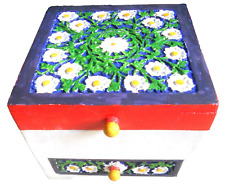 Wooden daisy decorated for sale  RAYLEIGH