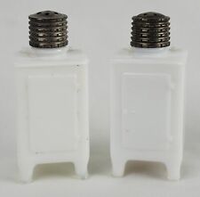 Antigo Vintage Vidro de Leite GE Geladeira Sal Pimenta Shaker Conjunto Figura Década de 1930 comprar usado  Enviando para Brazil