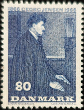 Timbre danemark orfèvre d'occasion  Montpellier-