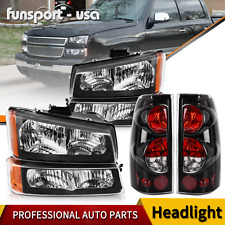 Conjunto de lanternas traseiras pretas para 2003-2006 Chevy Silverado 1500 2500 3500 comprar usado  Enviando para Brazil