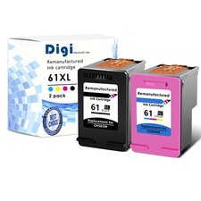 Cartucho de tinta preto tricolor 61XL compatível com HP Deskjet 1010 2050 2510 comprar usado  Enviando para Brazil
