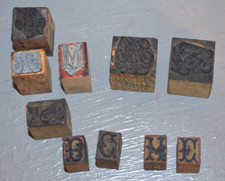 Ancien tampon bois d'occasion  Sainte-Colombe