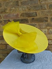 Yellow large fascinator for sale  HIGH WYCOMBE