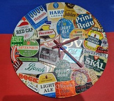 Beer label clock. for sale  BARNET