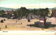 Cartão postal Cidade do México México Paseo de la Reforma carruagens a cavalo e pessoas comprar usado  Enviando para Brazil