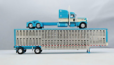 Reboque de gado DCP 1/64 creme turquesa Peterbilt 389 Wilson 60-1788 brinquedo agrícola comprar usado  Enviando para Brazil