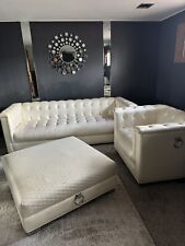 White leather sofa for sale  Davenport