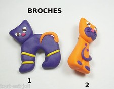 Broche chouette chat d'occasion  Pézenas