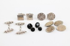 Sterling silver cufflinks for sale  LEEDS