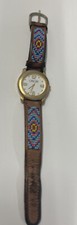 Relógio de água vintage Cherokee pulseira de couro com miçangas comprar usado  Enviando para Brazil