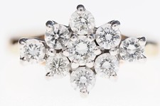 Natural diamond 18ct for sale  UK