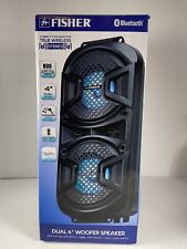 Usado, Fisher FBX485K Altavoz Woofer Doble 4” Bluetooth Nuevo segunda mano  Embacar hacia Argentina