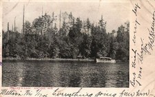 Usado, Cartão postal antigo 1908 Muller's Lake vista panorâmica barco floresta antigo Wisconsin comprar usado Usado, Cartão postal antigo 1908 Muller's Lake vista panorâmica barco floresta antigo Wisconsin comprar usado  Enviando para Brazil