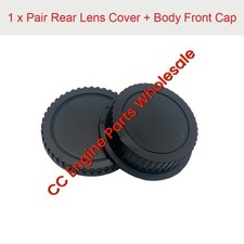 Usado, Pacote com 1 x tampa de lente traseira + tampa frontal do corpo da câmera para lente Canon EOS EF DSLR SLR comprar usado  Enviando para Brazil