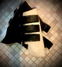 Botas de salto BRANCAS frente aberta cavalo tendão cores sortidas galopantes comprar usado  Enviando para Brazil