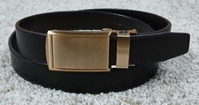 Usado, Cinto catraca masculino de couro marrom Slidebelts 30-38 comprar usado  Enviando para Brazil