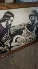 Obraz religijny "Święta Rodzina" – duży format, rama drewniana na sprzedaż  PL