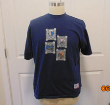Camiseta azul manga curta oficial NBA UNK 6 LOGOTIPOS DE EQUIPE REDES, KNICKS, tamanho XL comprar usado  Enviando para Brazil