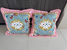 Travesseiros borboleta rosa Versace feitos sob medida - 2 X 18" quadrados comprar usado  Enviando para Brazil