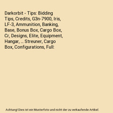 Darkorbit tips bidding gebraucht kaufen  Trebbin