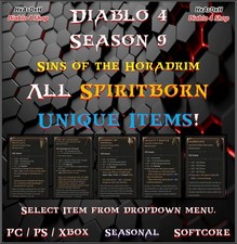 ✨Diablo 4✨Temporada 9✨Artículos únicos Spiritborn✨1 - 4 GA✨Todos únicos✨El más barato✨24/7✨ segunda mano  Embacar hacia Mexico