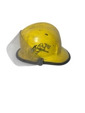 Capacete vintage 1984 Carins & Brother 770 amarelo bombeiro 1-2 ~ viseira forro de pescoço comprar usado  Enviando para Brazil