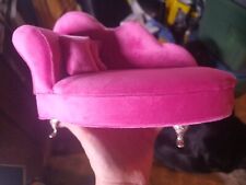 Pink faux velvet for sale  York