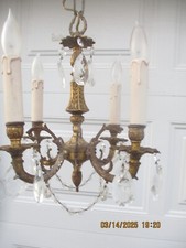Candelabro Petite vintage bronze 4 luzes, usado comprar usado  Enviando para Brazil