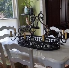 Chandelier wrought iron for sale  Mcdonough
