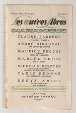 Oeuvres libres nouvelle d'occasion Oeuvres libres nouvelle d'occasion  Le Havre-