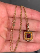 9ct gold garnet for sale  BRIGHTON
