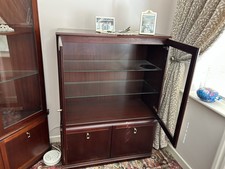Wood glass display for sale  SWANSEA