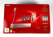 Konsola Nintendo Wii Red 25th Anniversary RVL-001 kompletna testowana przez PAL na sprzedaż  PL