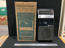 NATIONAL PANASONIC VINTAGE GRAVADOR DE FITA CASSETE PORTÁTIL CAIXA ITEM RARO comprar usado  Enviando para Brazil
