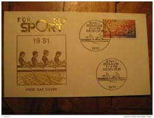 GERMANY Bonn 1981 Rowing Aviron Remo Rudern Ruder Canoeing Canoe Canoa Kayak Kay comprar usado  Enviando para Brazil