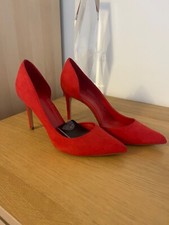 Mango red suede for sale  BARNSLEY