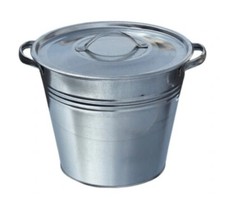 Kocioł metalowy wiadro 15L pokrywa wkład ocynk na sprzedaż  PL