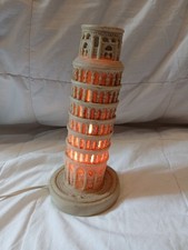 Vintage 1974? Abajur de mesa torre inclinada de resina lembrança luz noturna acento comprar usado  Enviando para Brazil