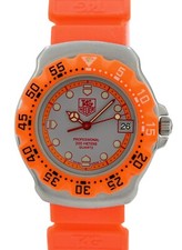 Tag Heuer 35mm Formula 1 F1 relógio masculino profissional laranja/prata ref: WA1213! comprar usado  Enviando para Brazil