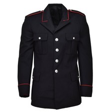 Używany, Oryginalna włoska kurtka wojskowa Carabinieri czarna z czerwonymi paskami na sprzedaż  Wysyłka do Poland