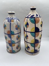 Coppia bottiglie ceramica usato  Roma