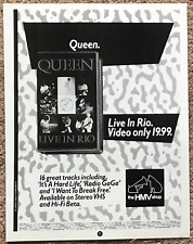 QUEEN - LIVE IN RIO 1985 full page UK magazine ad FREDDIE MERCURY comprar usado  Enviando para Brazil