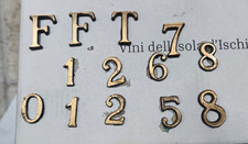 Lettere numeri bronzo usato  Forio