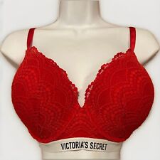 Sutiã VICTORIA’S SECRET formato perfeito sobreposição de renda vermelha tamanho 38DD, usado comprar usado  Enviando para Brazil